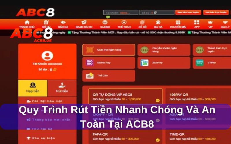Hướng Dẫn Nạp Và Rút Tiền Hướng dẫn nạp và rút tiền an toàn
