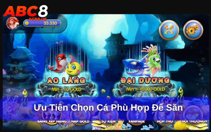 Làm Sao Để Tính Toán Số Điểm Khi Bắn Cá? Tìm Hiểu Ngay Ưu tiên chọn cá phù hợp để săn